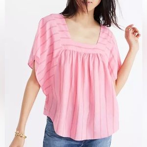Madewell Butterfly Top in Cecilia Stripe